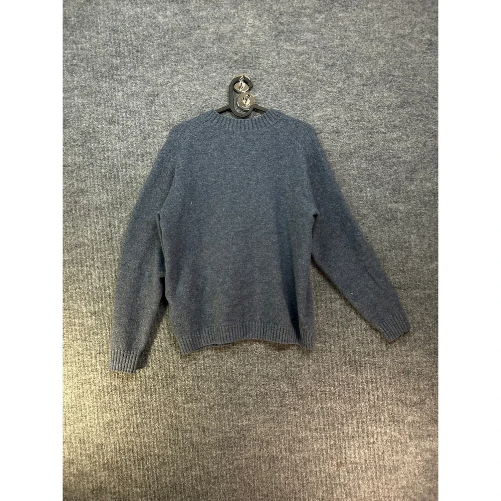 Uniqlo Souffle Yarn Crew Neck Sweater Men's Gray Pullover Stretch - Medium